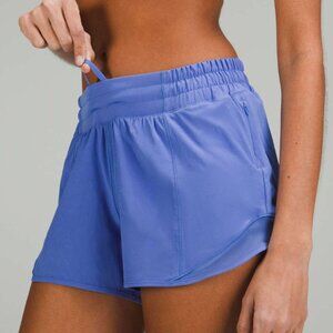 Lululemon Hotty Hot Low-Rise Lined Short 4" Wild Indigo
